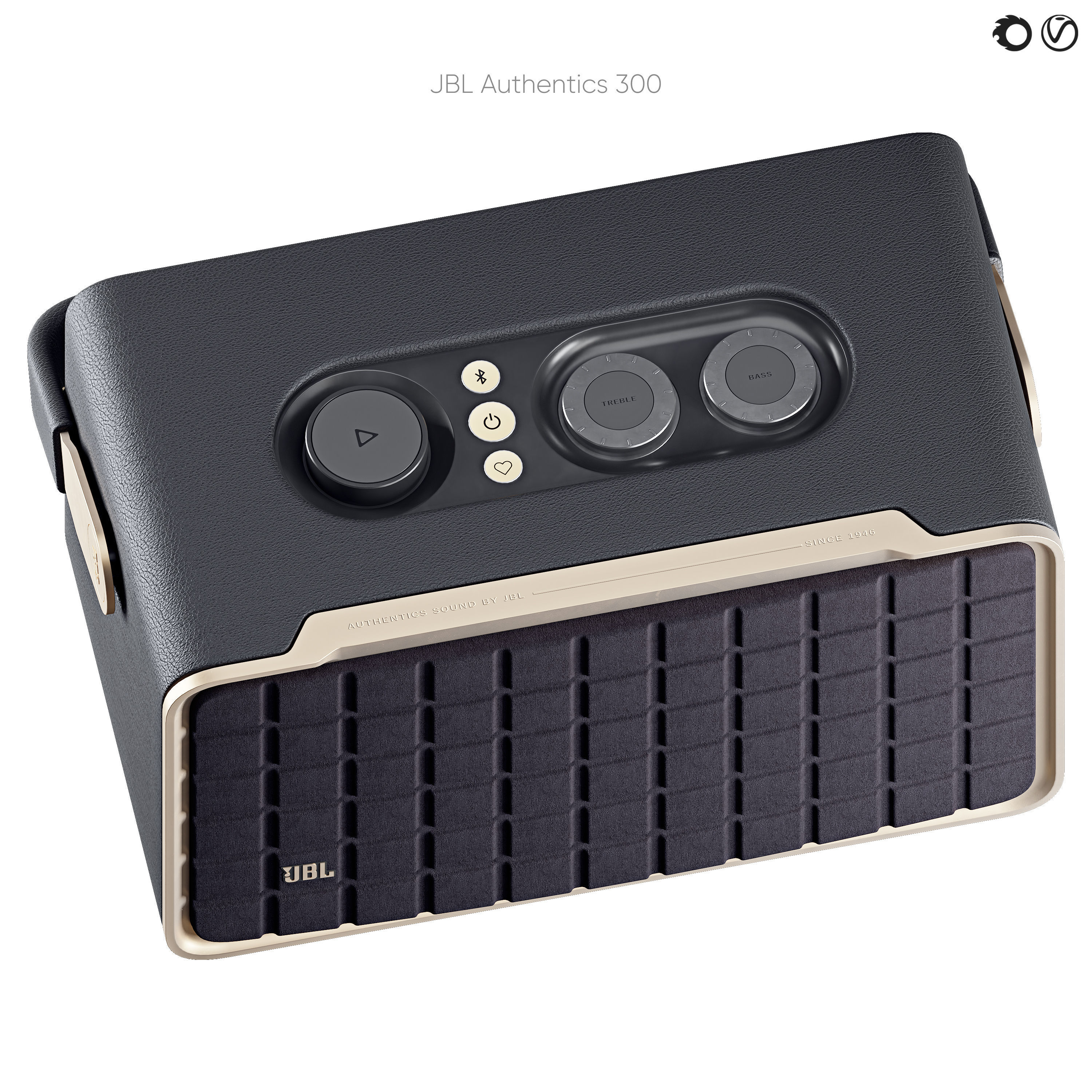 JBL Authentication 300 Portable Speaker 3D model_3