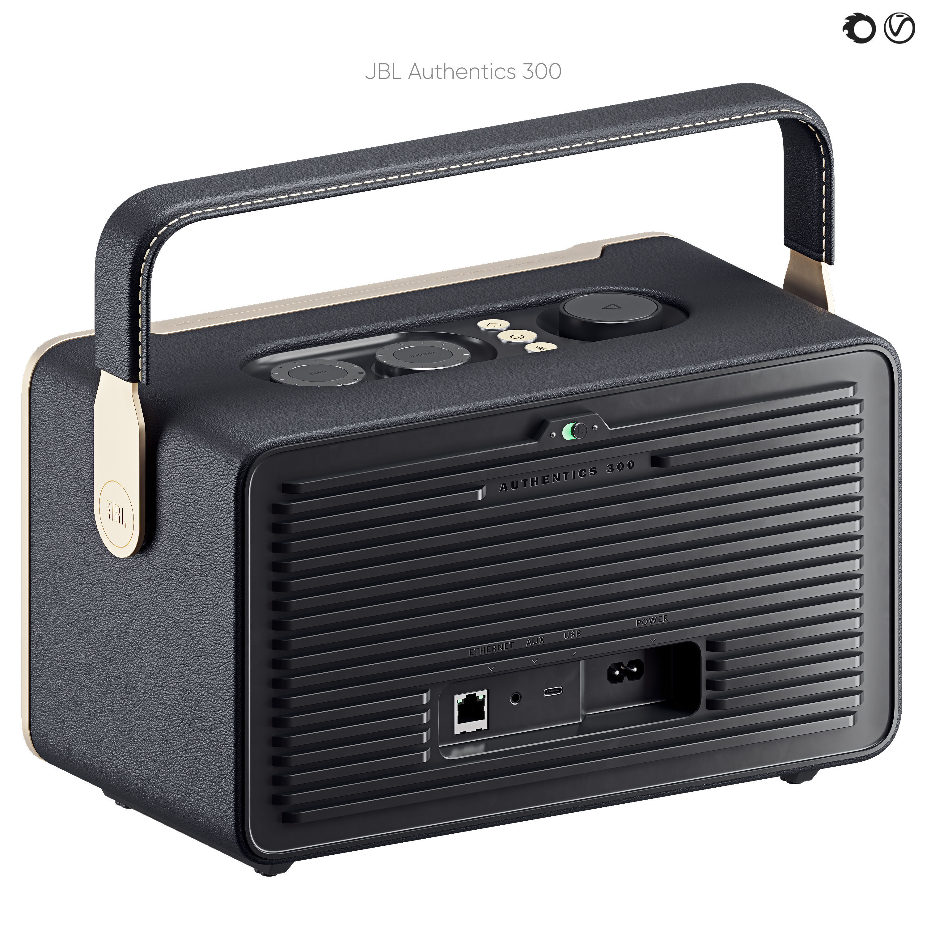 JBL Authentication 300 Portable Speaker 3D model_2