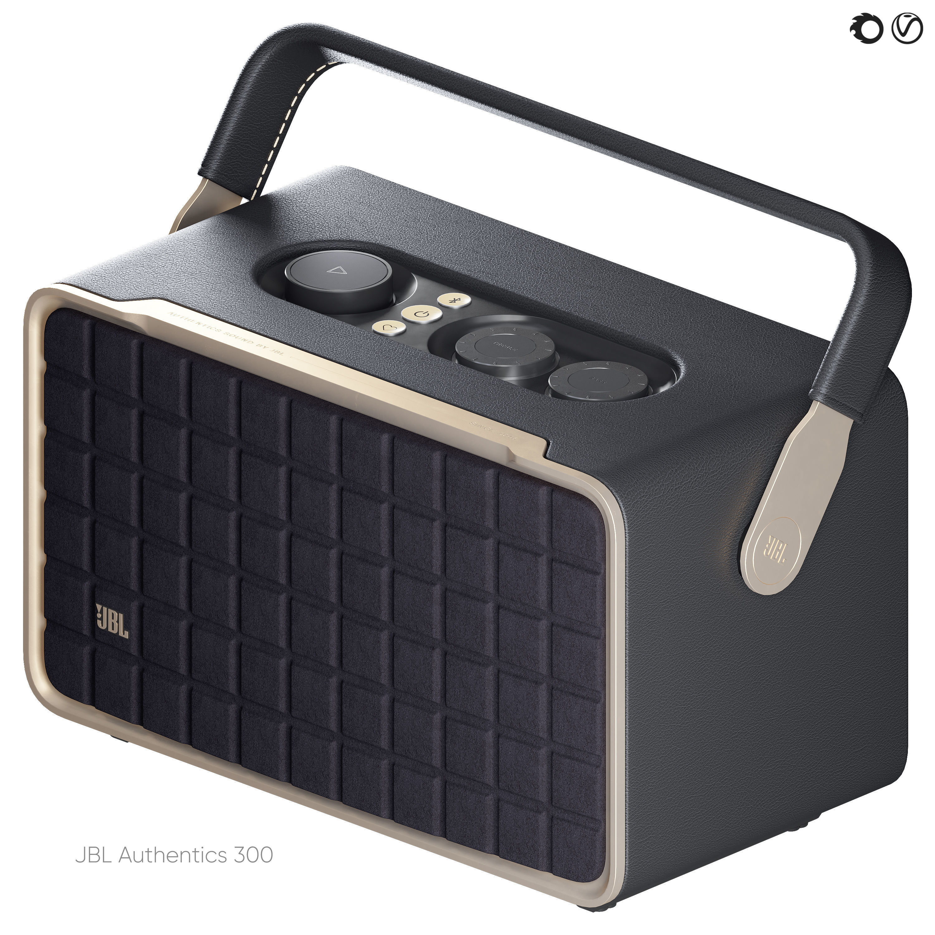 JBL Authentication 300 Portable Speaker 3D model_1
