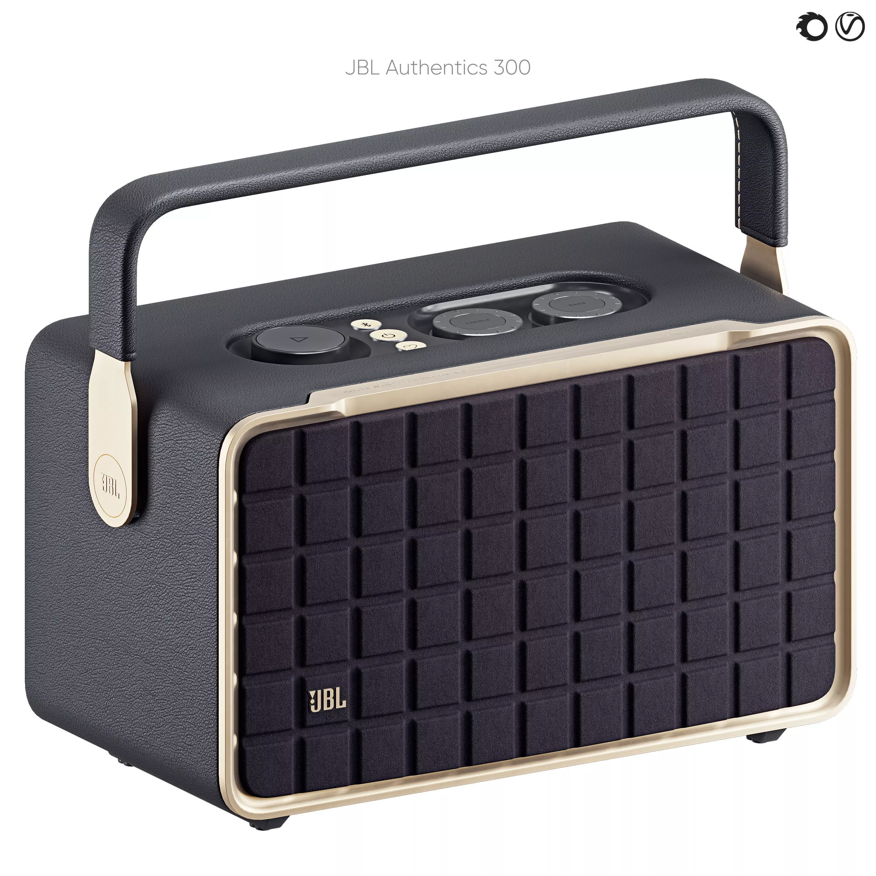 JBL Authentication 300 Portable Speaker 3D model_0