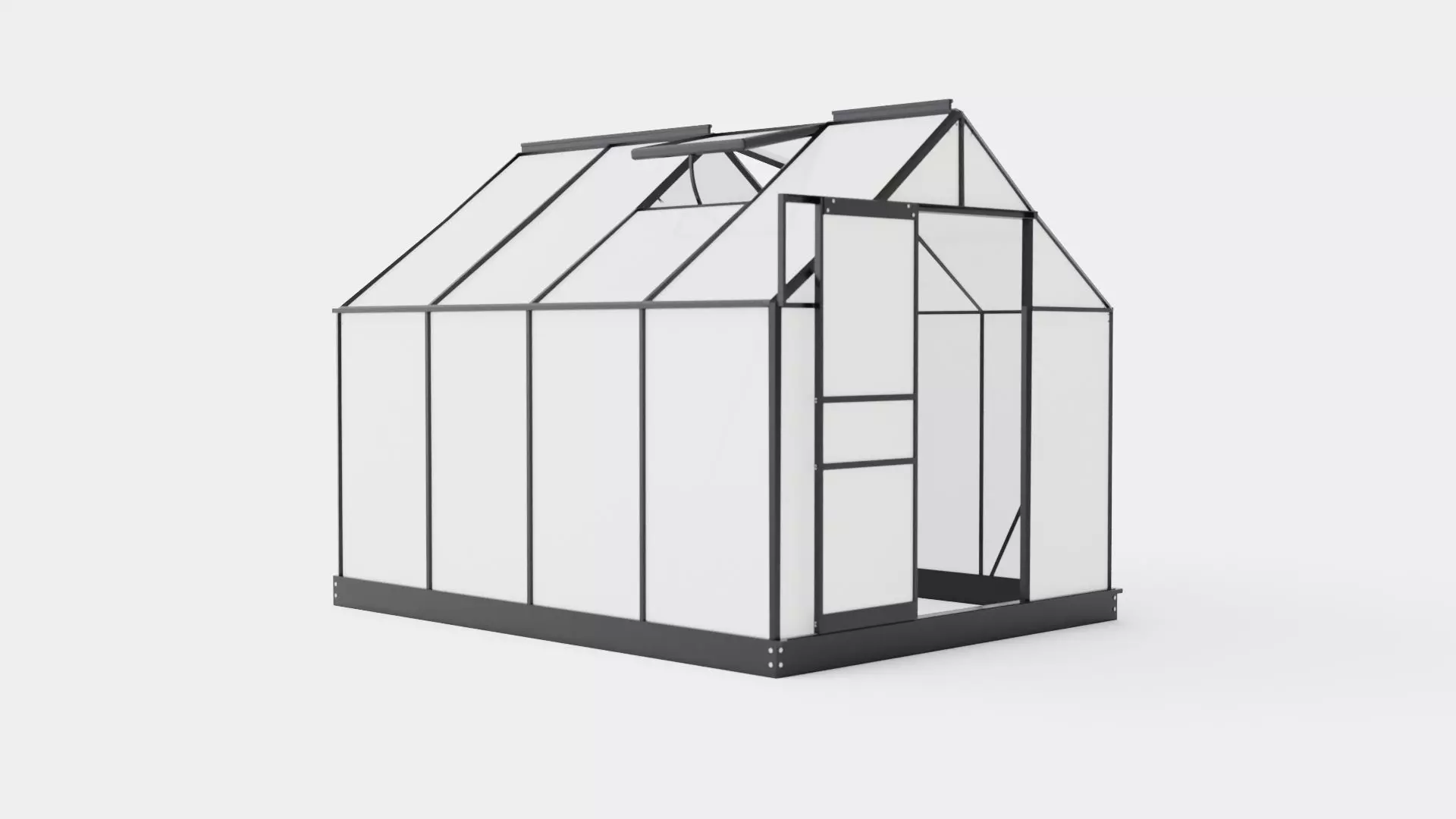 Greenhouse Venus 5000 Poly Black Low-poly 3D model_0