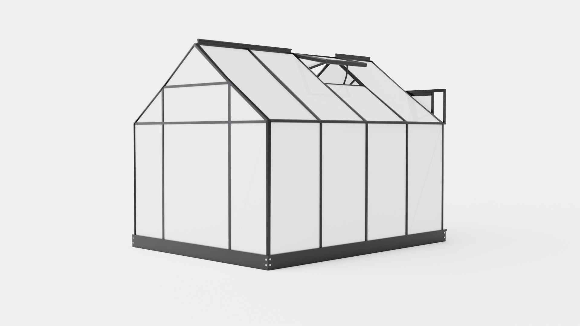 Greenhouse Venus 5000 Poly Black Low-poly 3D model_3