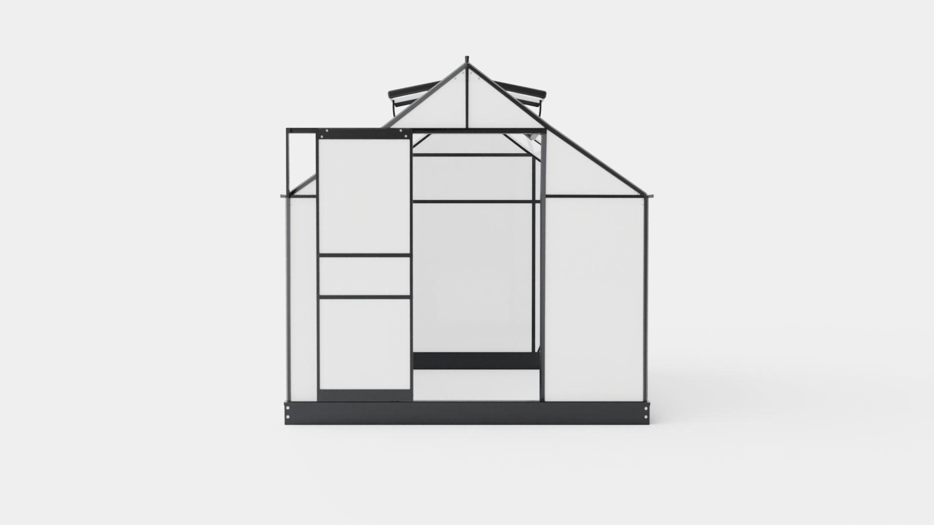 Greenhouse Venus 5000 Poly Black Low-poly 3D model_1