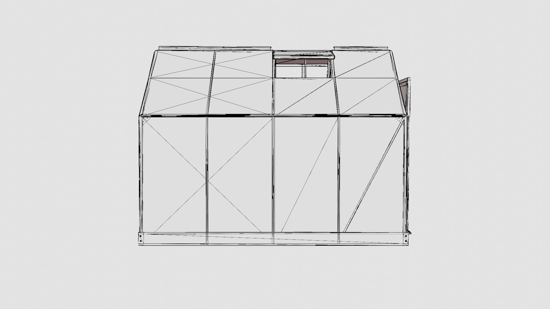Greenhouse Venus 5000 Poly ALU Low-poly 3D model_8