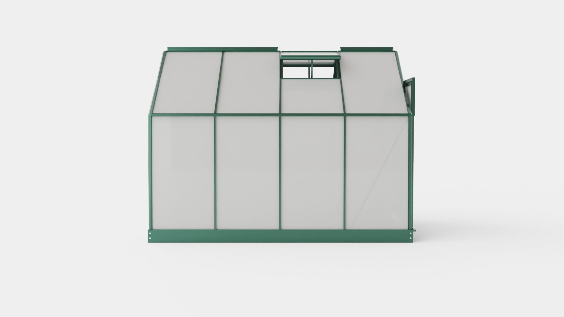 Greenhouse Venus 5000 Glass Green Low-poly 3D model_2