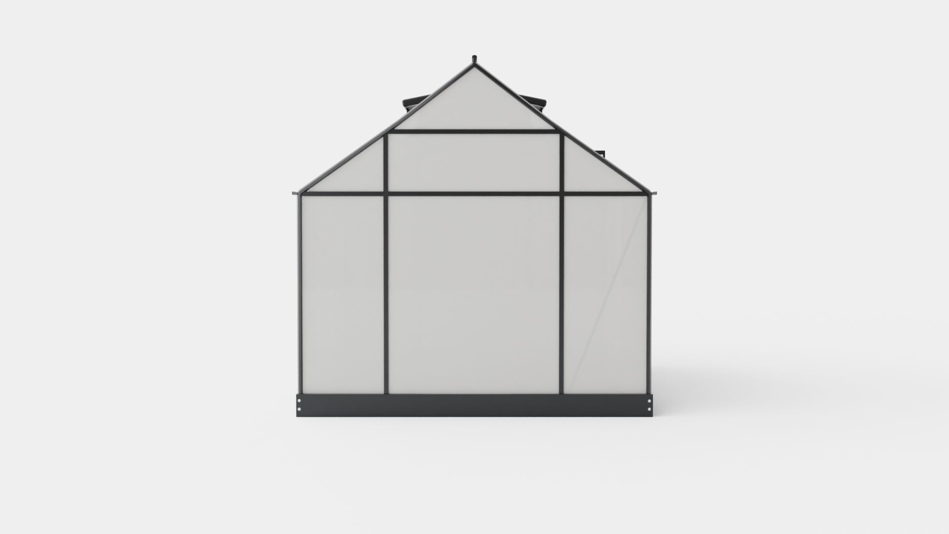 Greenhouse Venus 5000 Glass Black Low-poly 3D model_4