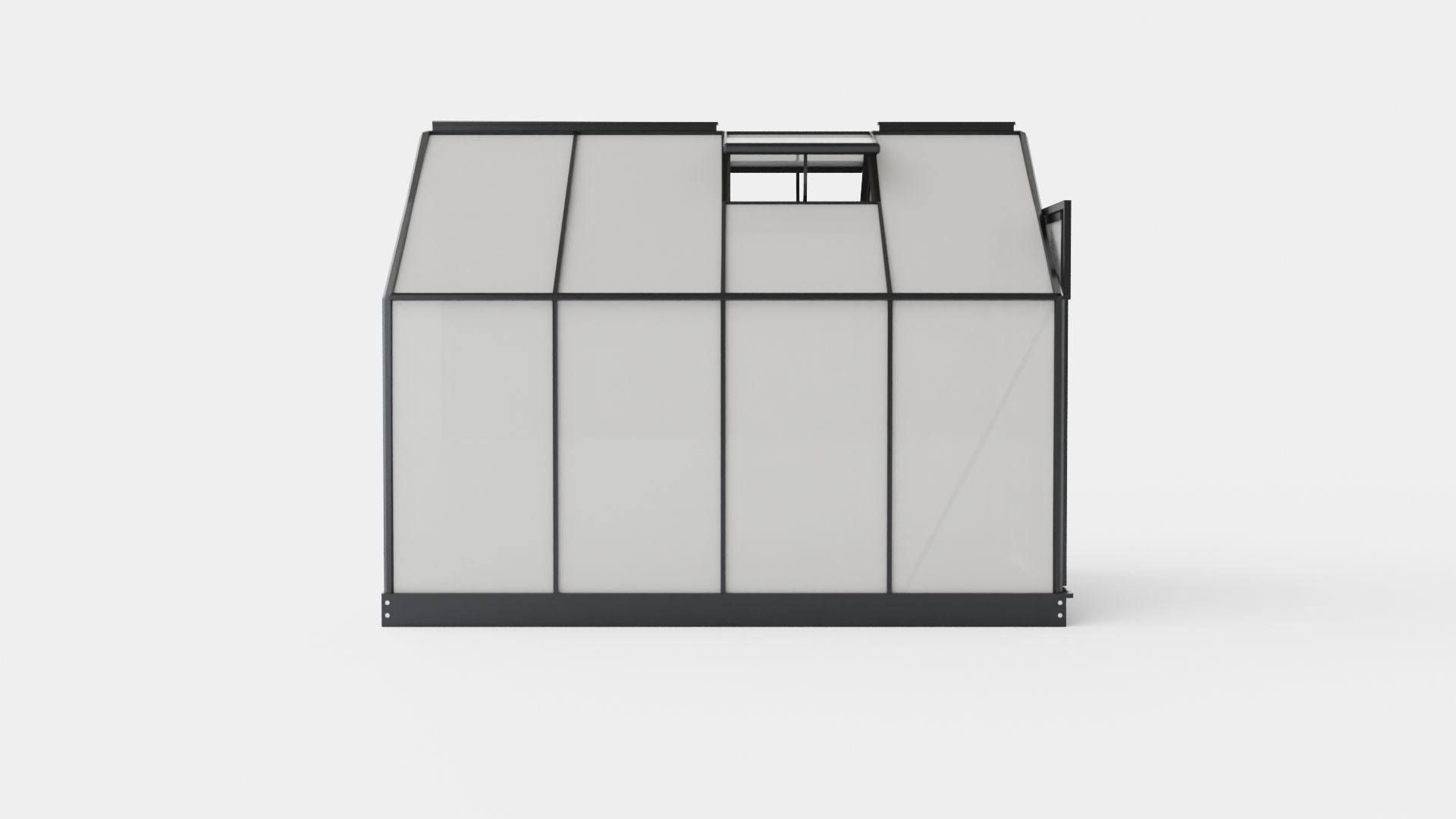 Greenhouse Venus 5000 Glass Black Low-poly 3D model_2