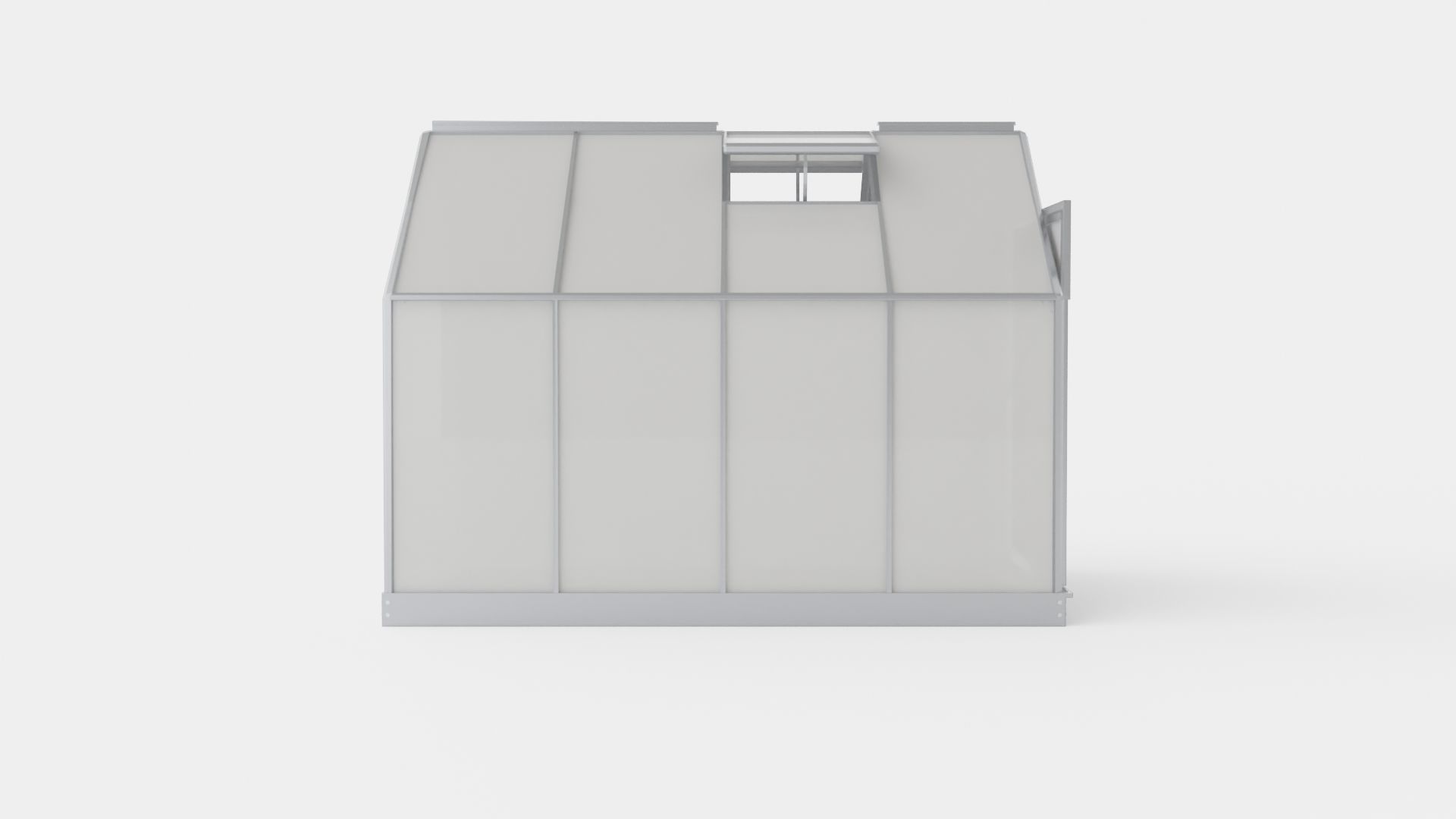 Greenhouse Venus 5000 Glass Grey Low-poly 3D model_2