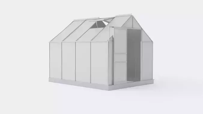 Greenhouse Venus 5000 Glass Grey Low-poly 3D model Greenhouse Venus 5000 Glass Grey Low-poly 3D model