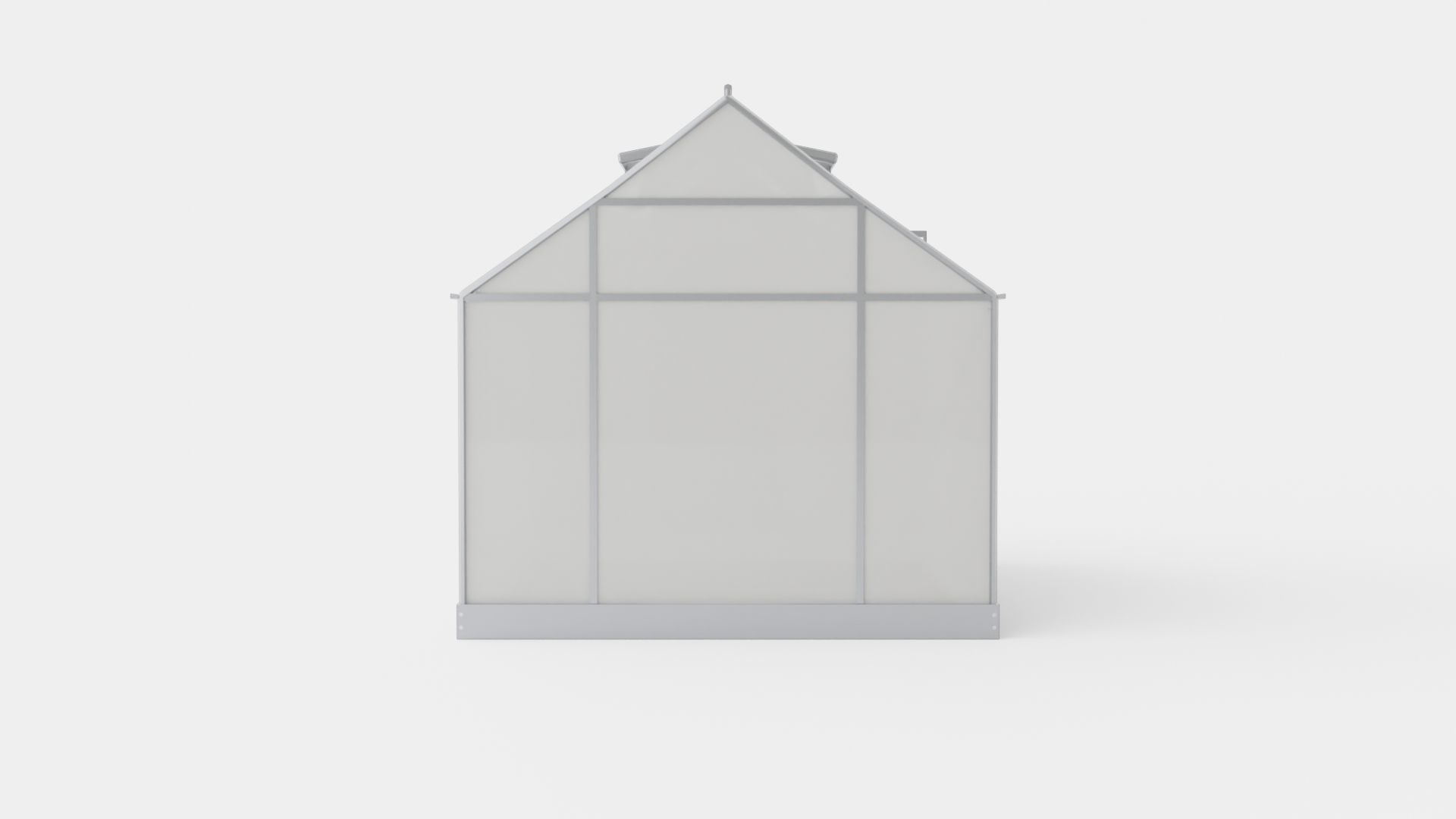 Greenhouse Venus 5000 Glass Grey Low-poly 3D model_4