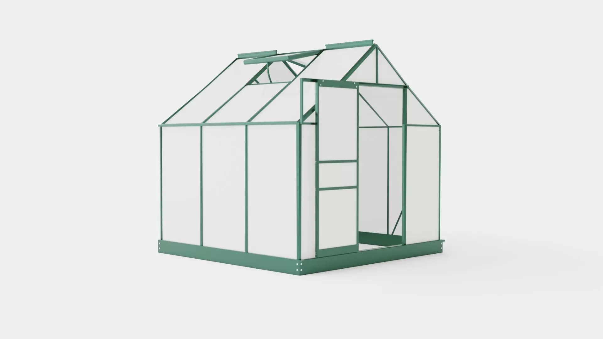 Greenhouse Venus 3800 Poly Green Low-poly 3D model_0