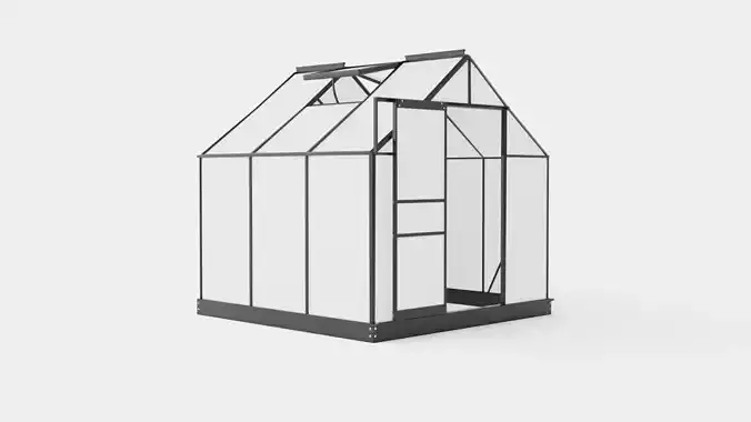 Greenhouse Venus 3800 Poly Black Low-poly 3D model Greenhouse Venus 3800 Poly Black Low-poly 3D model