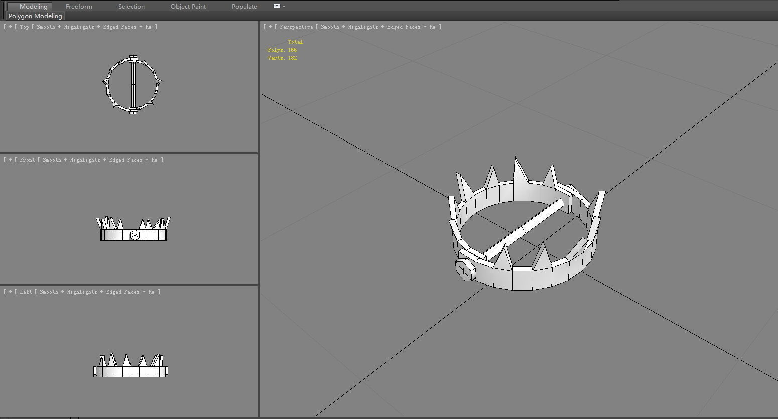 Cartoon Game Trap - clip Low-poly 3D model_5