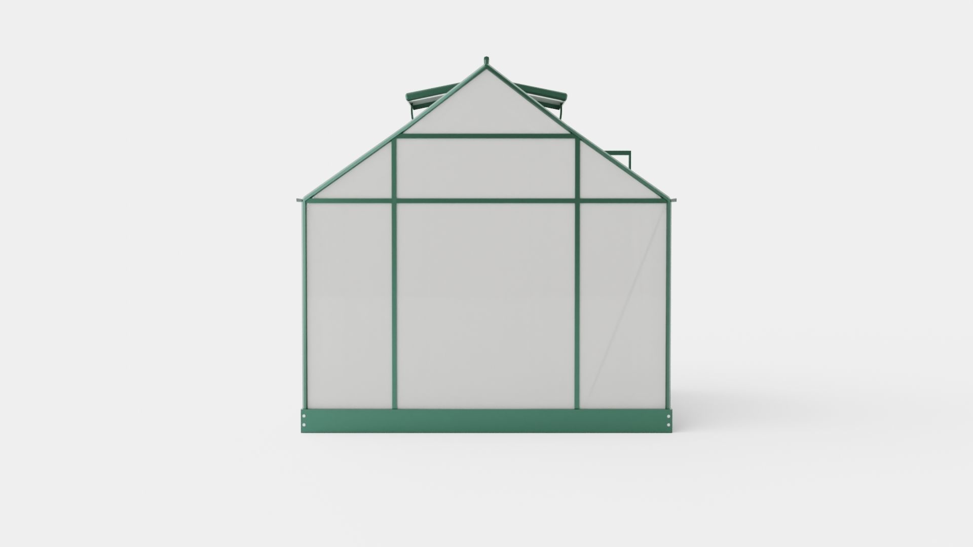 Greenhouse Venus 3800 Glass Green Low-poly 3D model_4