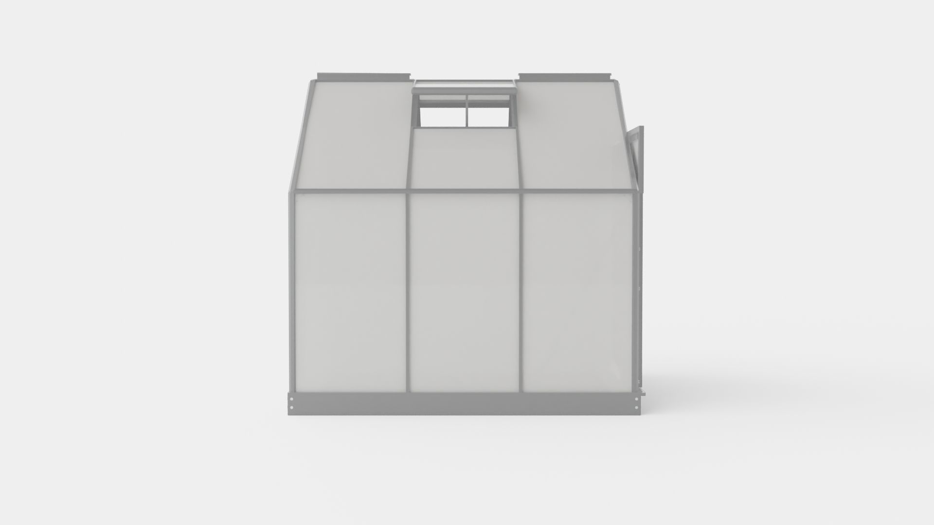 Greenhouse Venus 3800 Glass Grey Low-poly 3D model_2