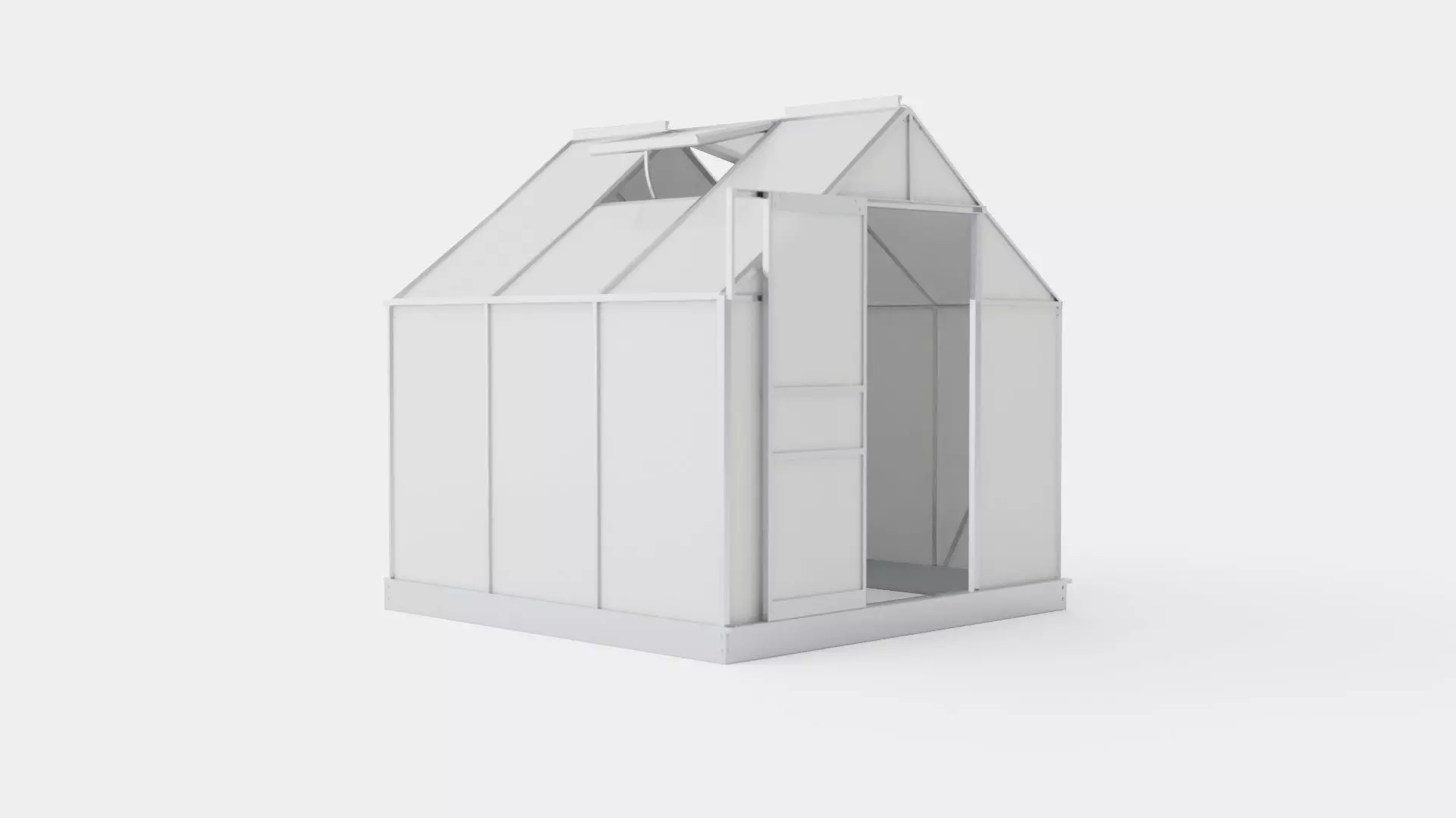 Greenhouse Venus 3800 Glass ALU Low-poly 3D model_0