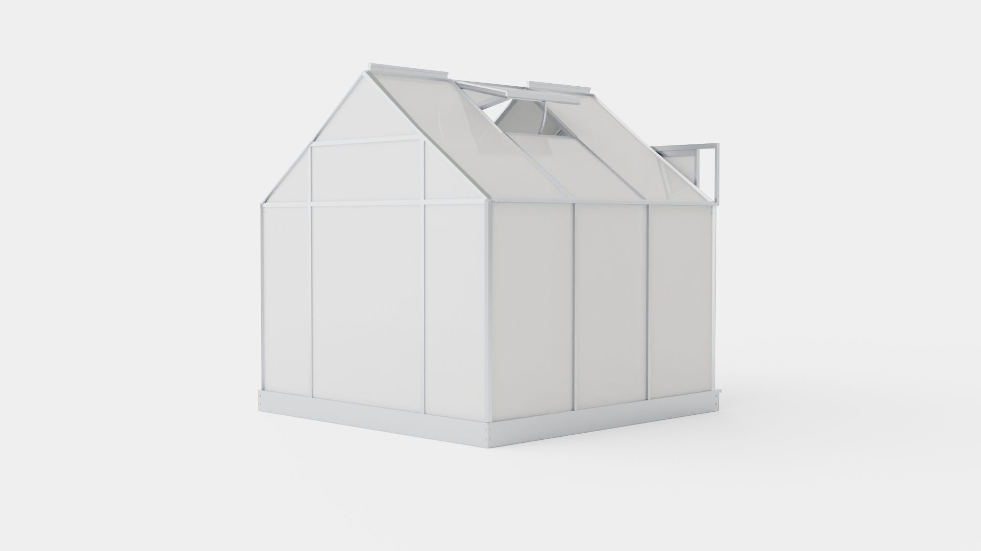 Greenhouse Venus 3800 Glass ALU Low-poly 3D model_3