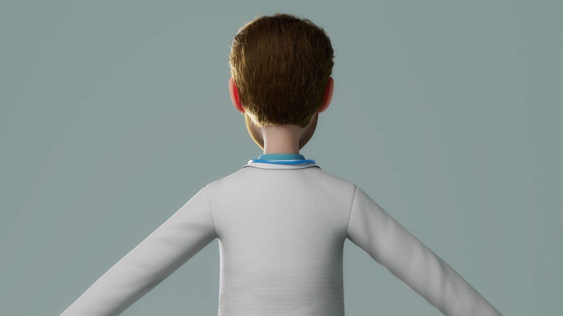 Cartoon Doctor Rigged 3D model_7