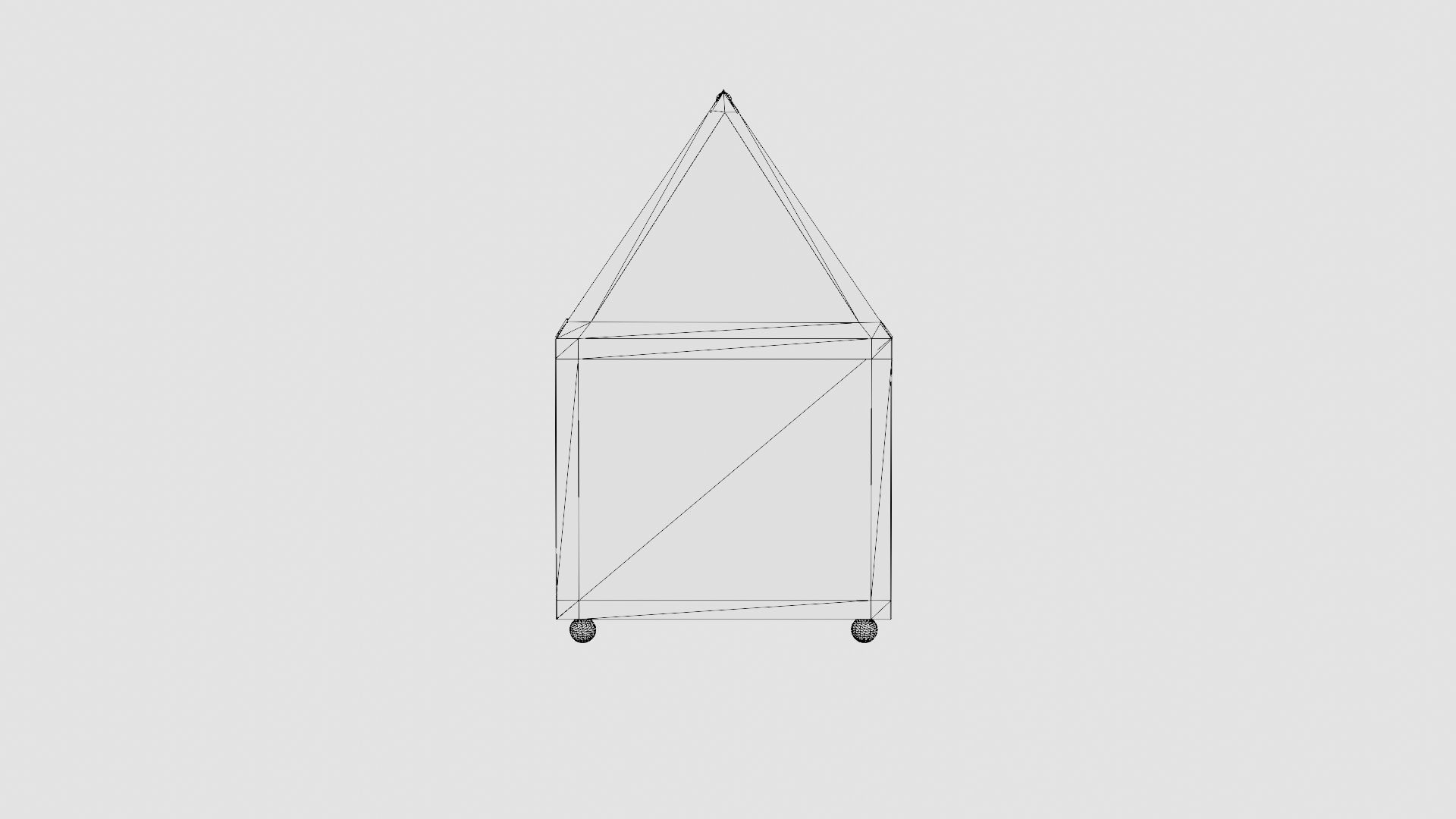 MINI METAL GREENHOUSE Low-poly 3D model_8