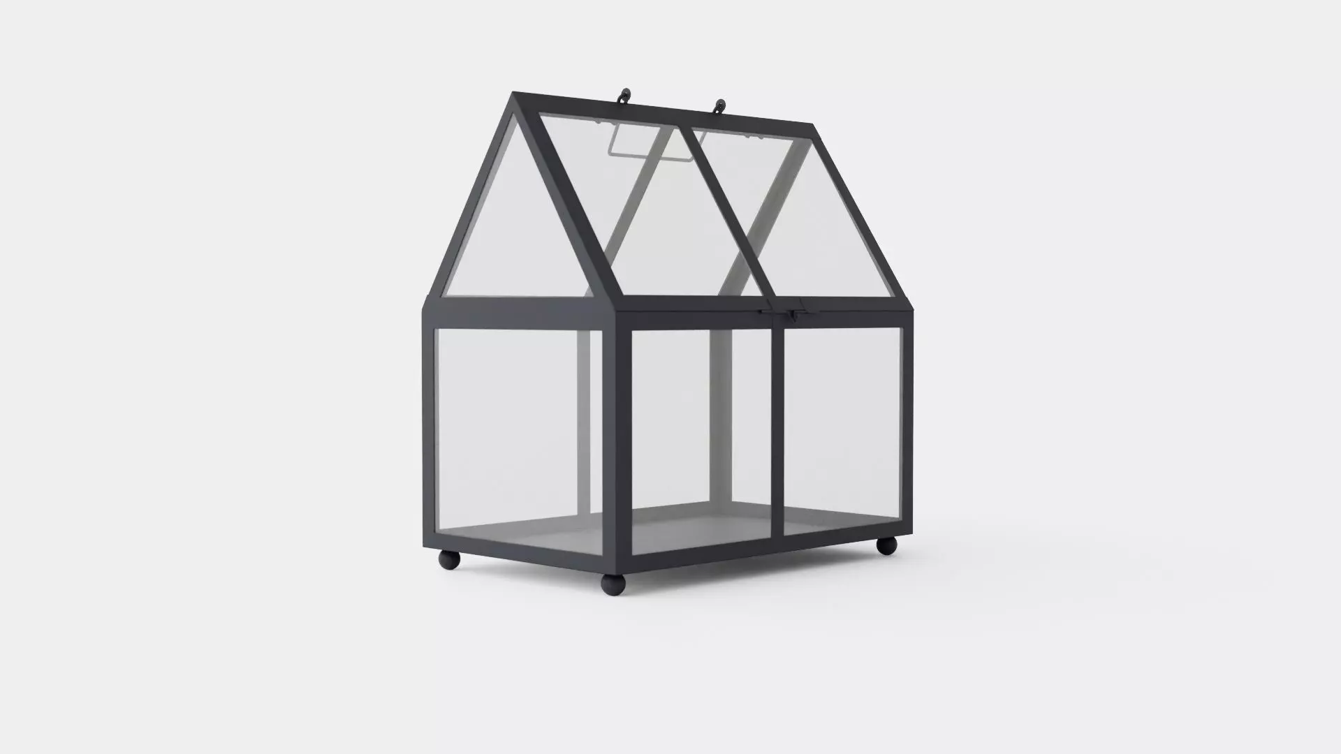 MINI METAL GREENHOUSE Low-poly 3D model_0