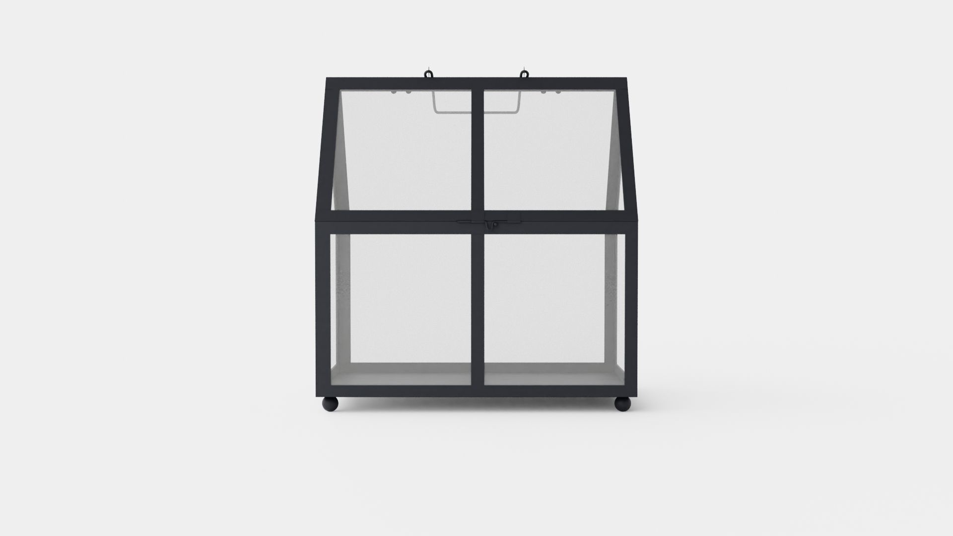 MINI METAL GREENHOUSE Low-poly 3D model_1