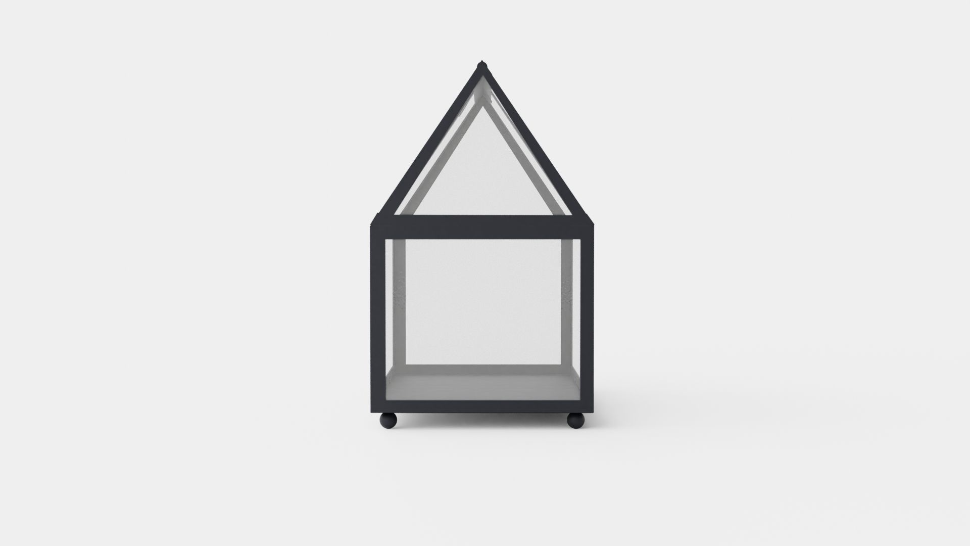 MINI METAL GREENHOUSE Low-poly 3D model_2