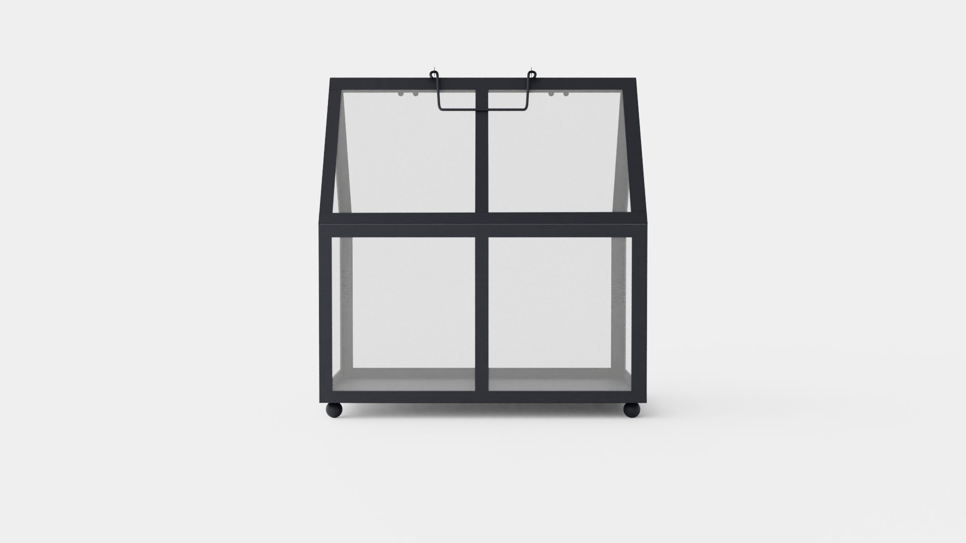 MINI METAL GREENHOUSE Low-poly 3D model_4