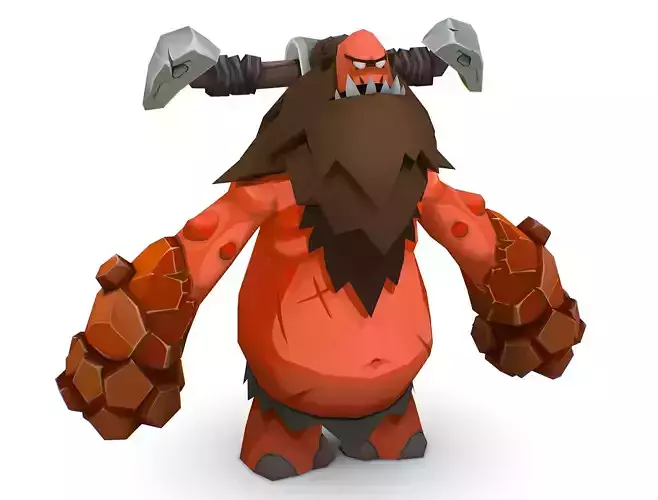 Red Giant Golem Troll Snowman Viking Warrior Iceman