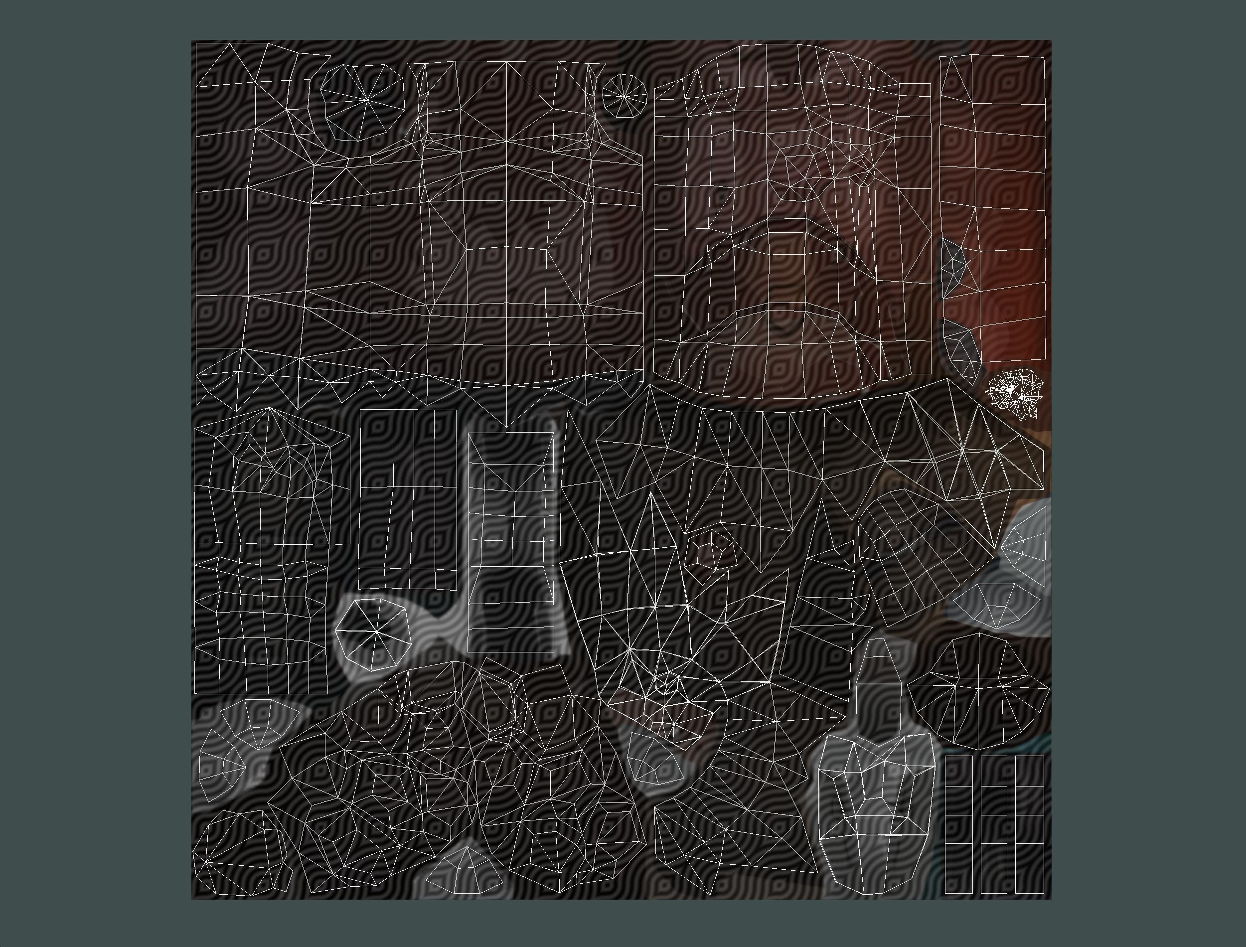 Red Giant Golem Troll Snowman Viking Warrior Iceman Low-poly 3D model_35