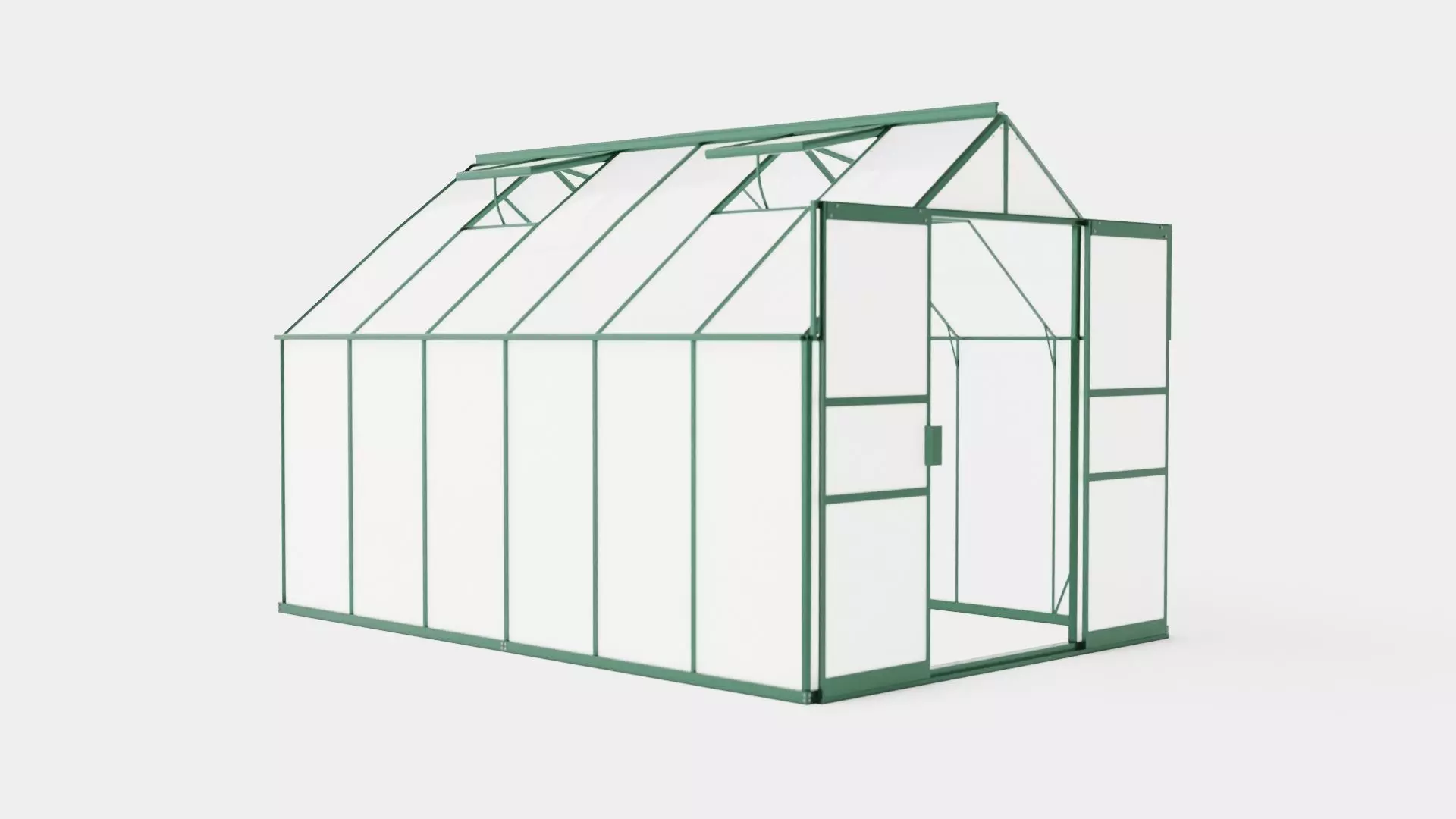 Greenhouse Uranus 9900 Poly Green Low-poly 3D model_0