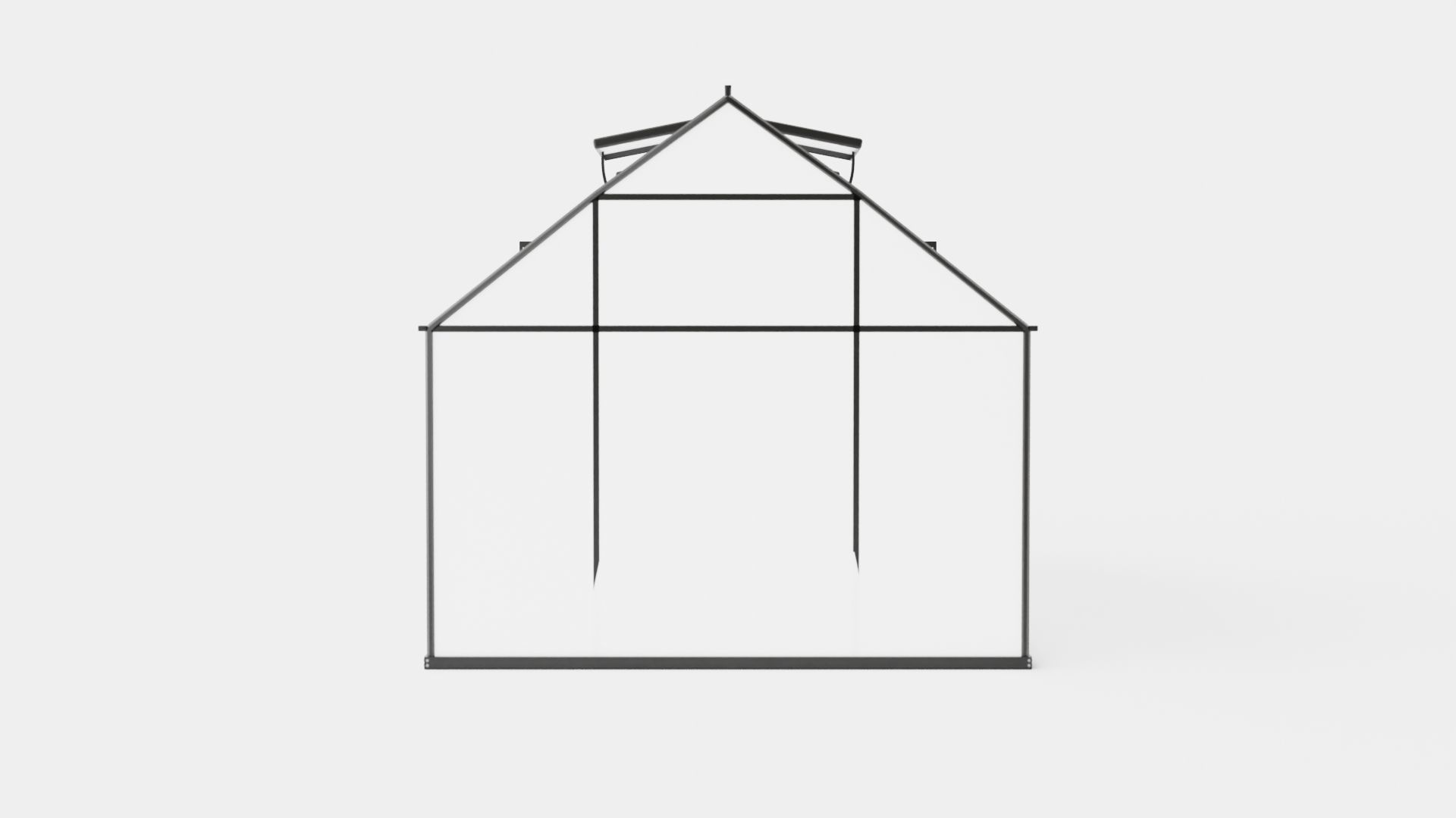 Greenhouse Uranus 9900 Poly Black Low-poly 3D model_4