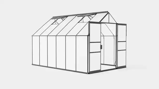 Greenhouse Uranus 9900 Poly Black Low-poly 3D model Greenhouse Uranus 9900 Poly Black Low-poly 3D model