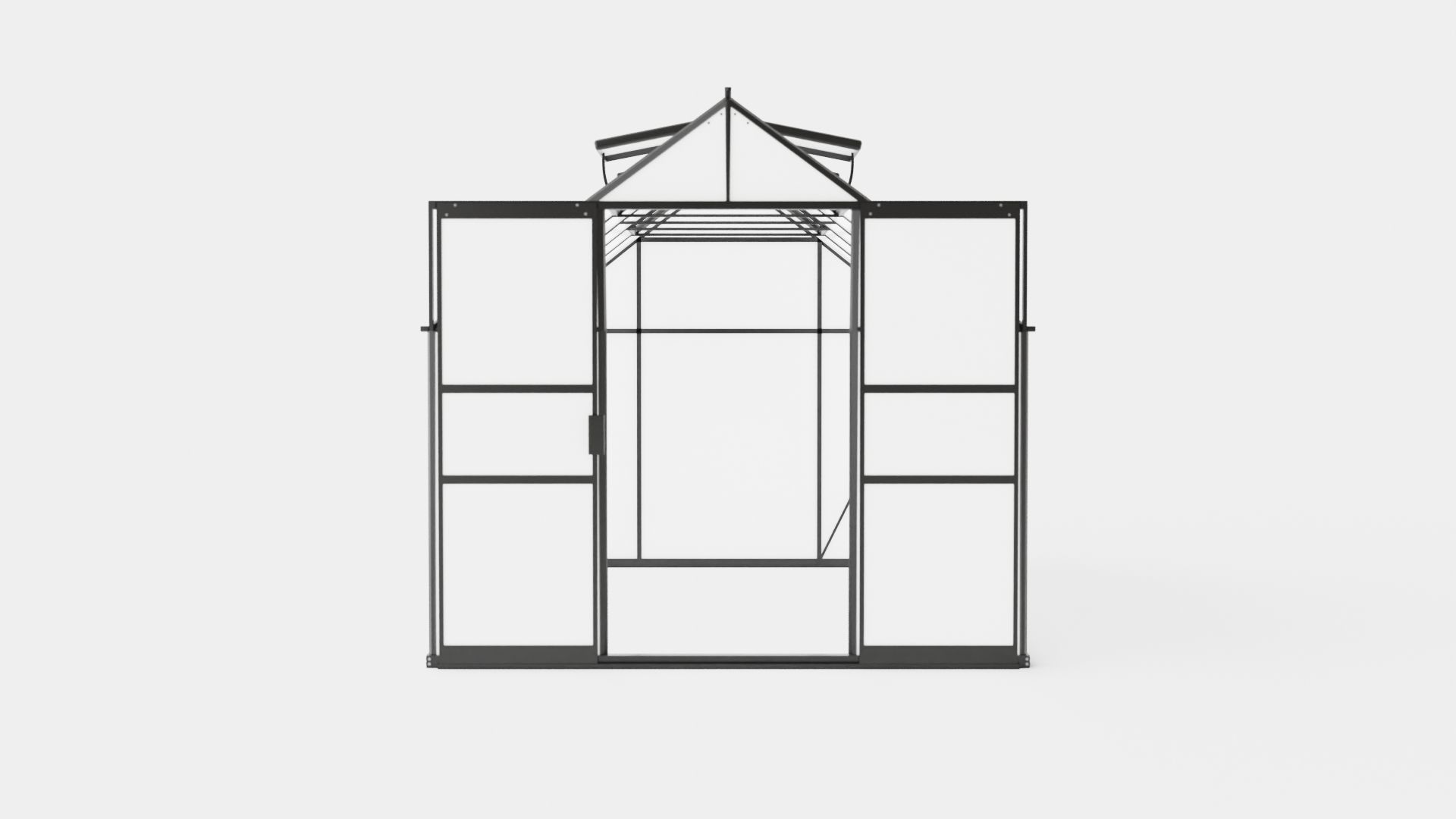 Greenhouse Uranus 9900 Poly Black Low-poly 3D model_1