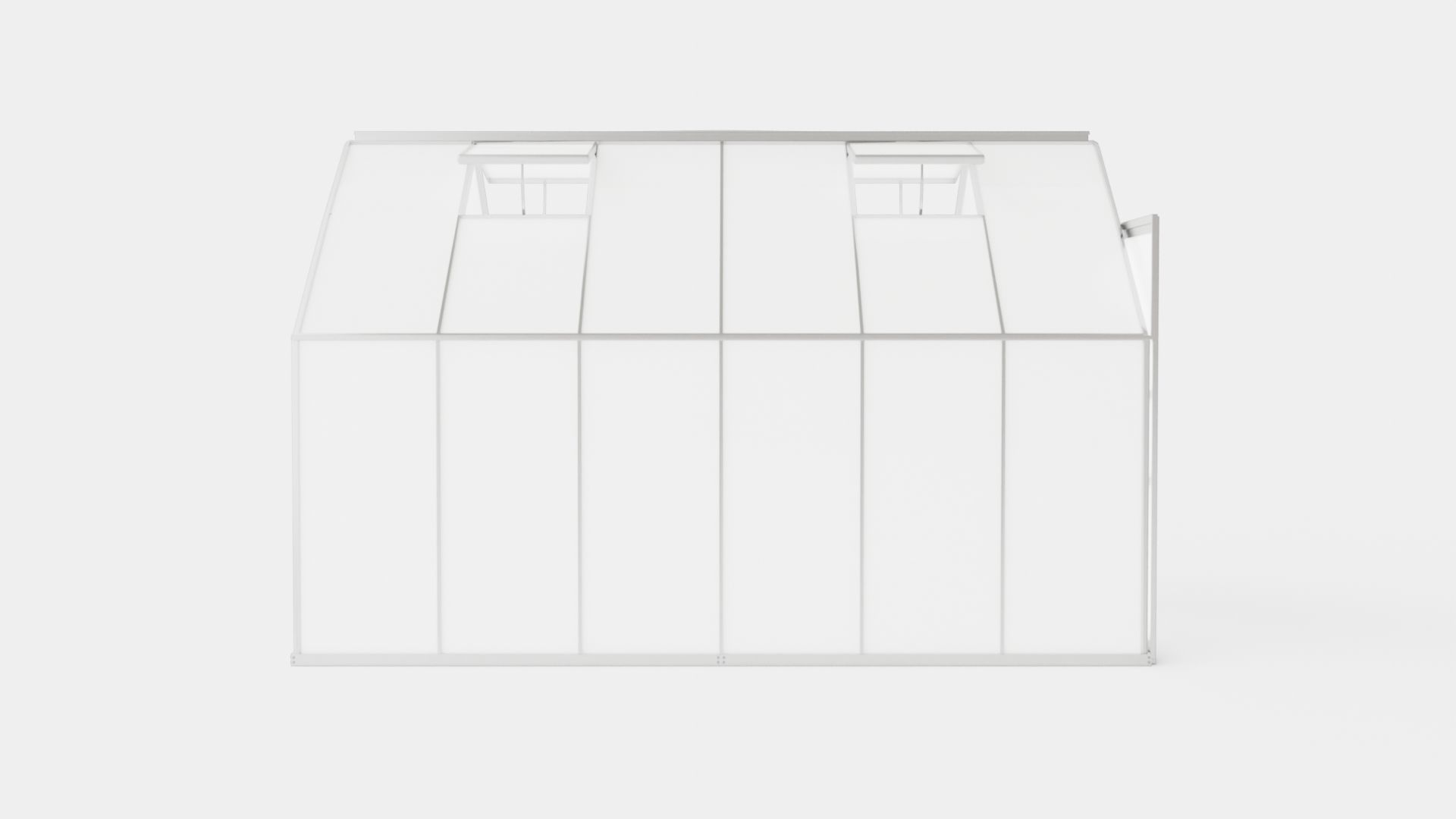 Greenhouse Uranus 9900 Poly ALU Low-poly 3D model_2