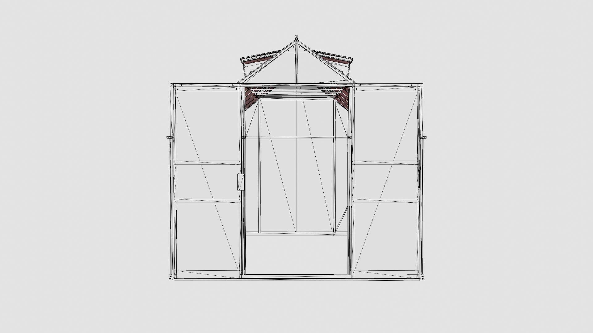 Greenhouse Uranus 9900 Poly ALU Low-poly 3D model_6