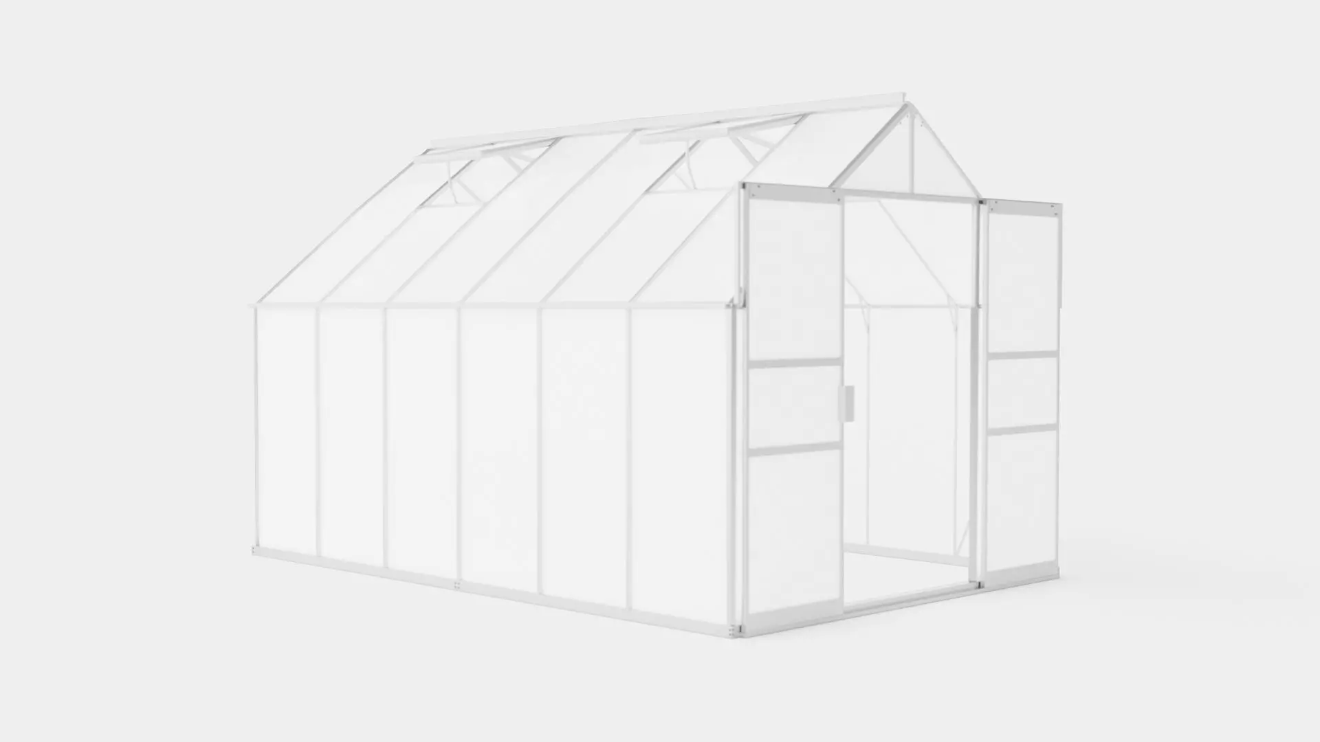 Greenhouse Uranus 9900 Poly ALU Low-poly 3D model_0