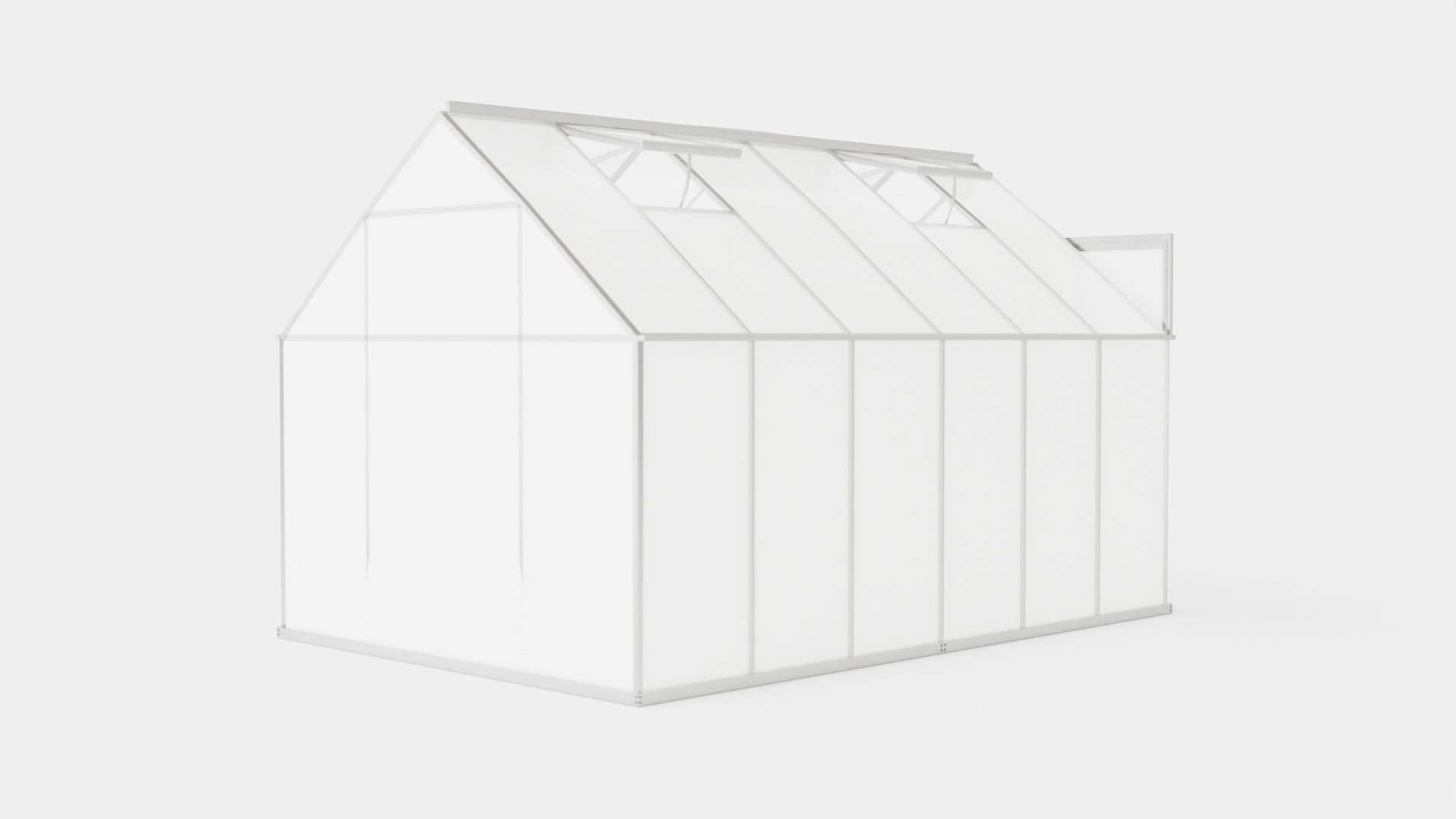 Greenhouse Uranus 9900 Poly ALU Low-poly 3D model_3