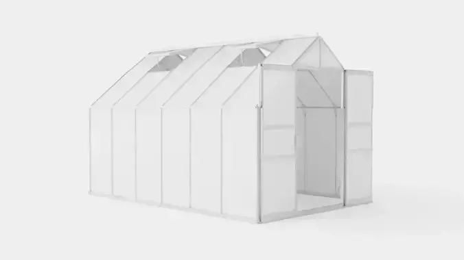 Greenhouse Uranus 9900 Glass ALU Low-poly 3D model Greenhouse Uranus 9900 Glass ALU Low-poly 3D model