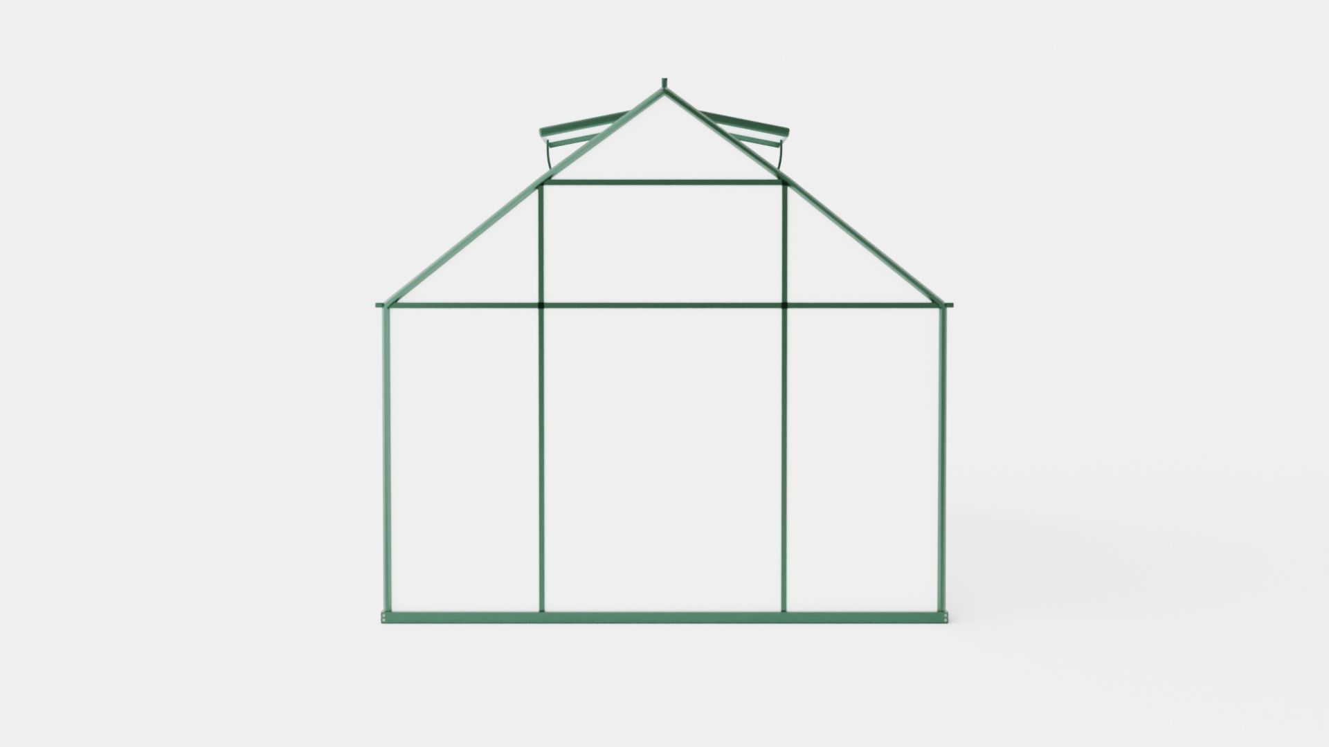 Greenhouse Uranus 11500 Poly Green Low-poly 3D model_4