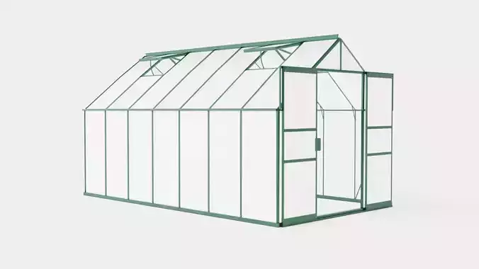 Greenhouse Uranus 11500 Poly Green Low-poly 3D model Greenhouse Uranus 11500 Poly Green Low-poly 3D model
