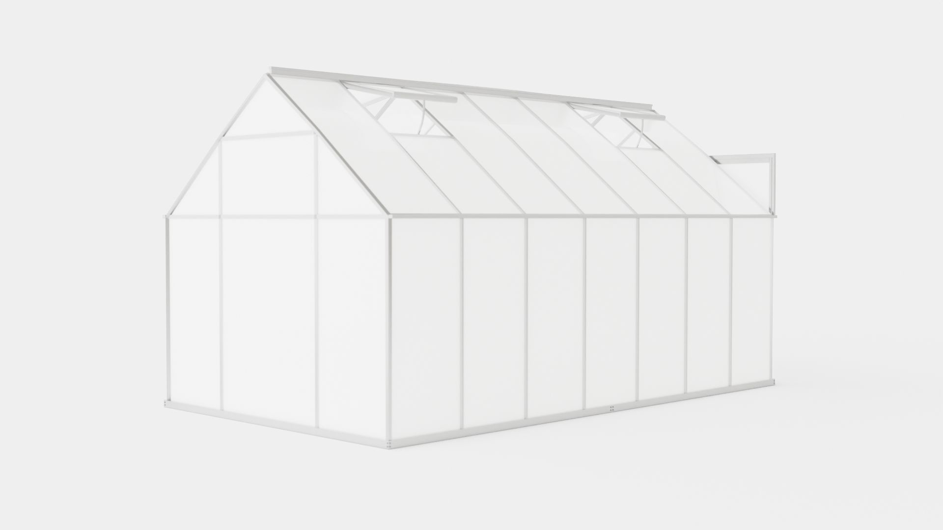 Greenhouse Uranus 11500 Poly ALU Low-poly 3D model_3