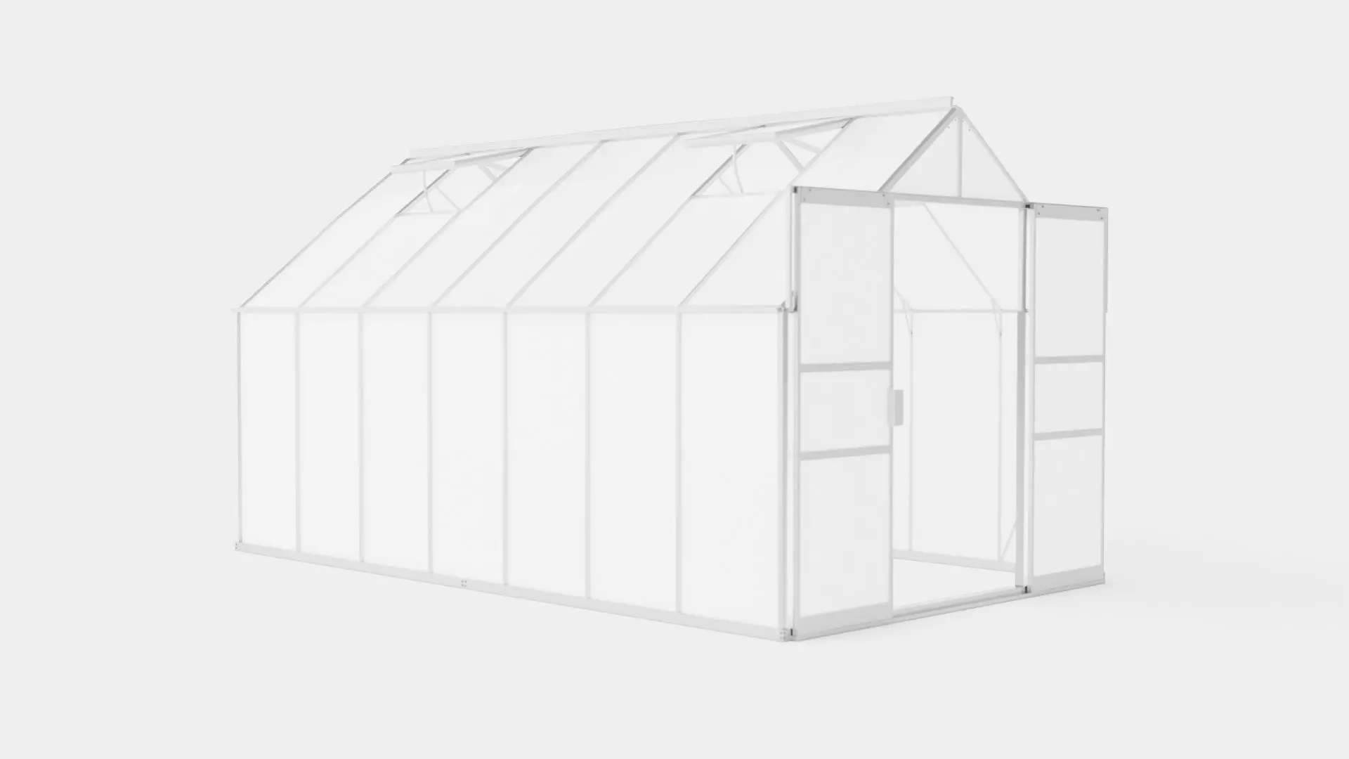 Greenhouse Uranus 11500 Poly ALU Low-poly 3D model_0