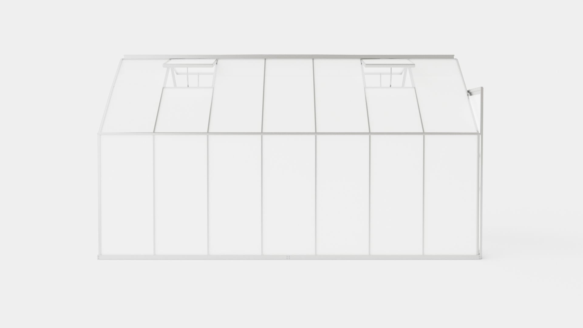 Greenhouse Uranus 11500 Poly ALU Low-poly 3D model_2