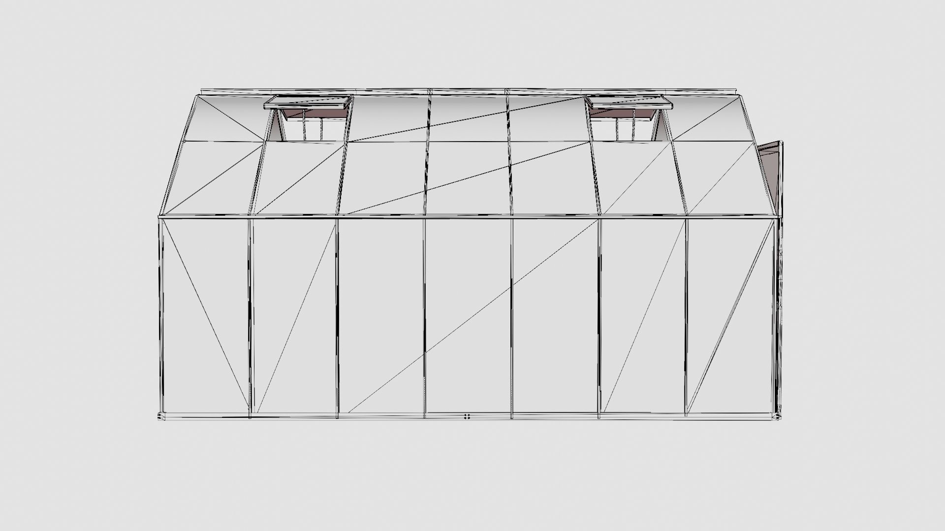 Greenhouse Uranus 11500 Poly ALU Low-poly 3D model_8