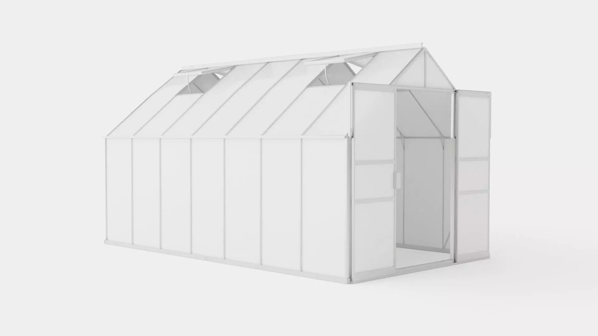 Greenhouse Uranus 11500 Glass ALU Low-poly 3D model_0