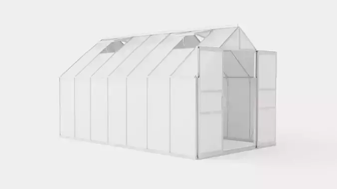 Greenhouse Uranus 11500 Glass ALU Low-poly 3D model Greenhouse Uranus 11500 Glass ALU Low-poly 3D model