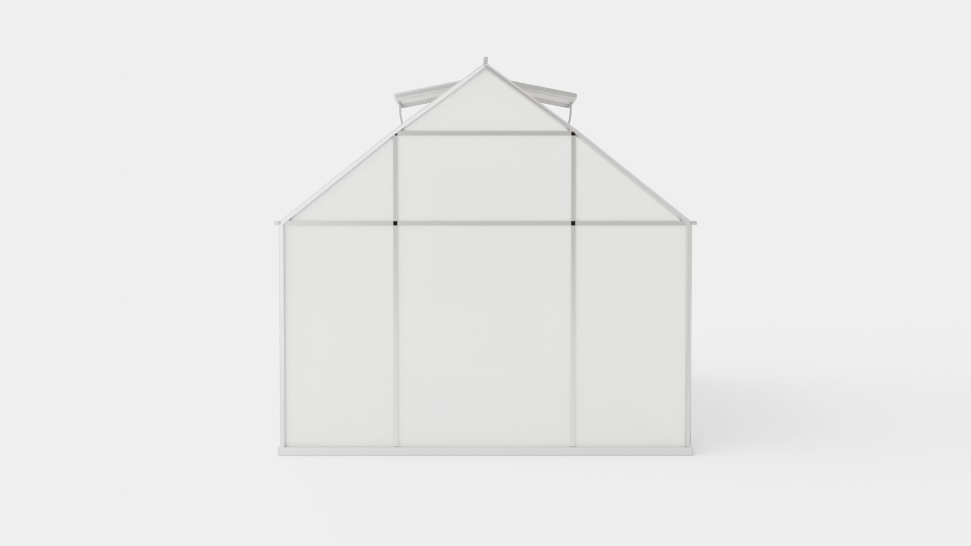 Greenhouse Uranus 11500 Glass ALU Low-poly 3D model_4