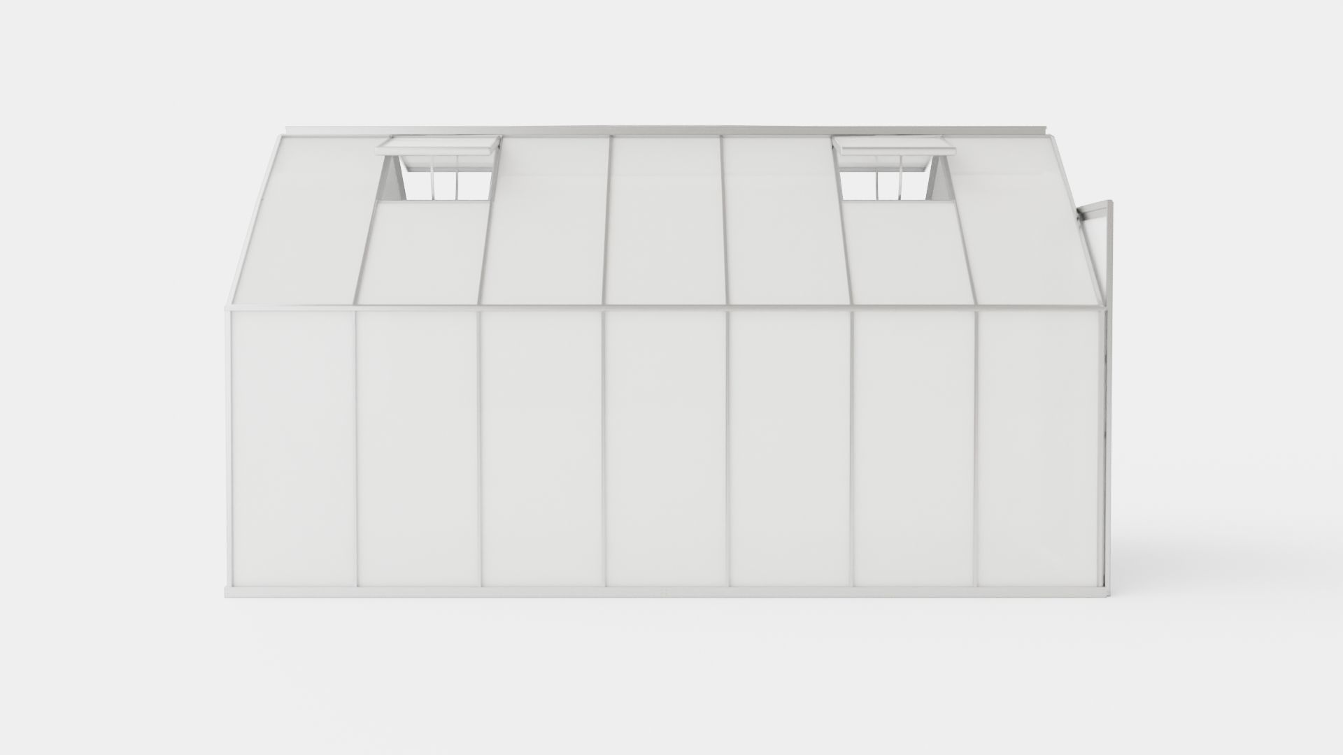 Greenhouse Uranus 11500 Glass ALU Low-poly 3D model_2