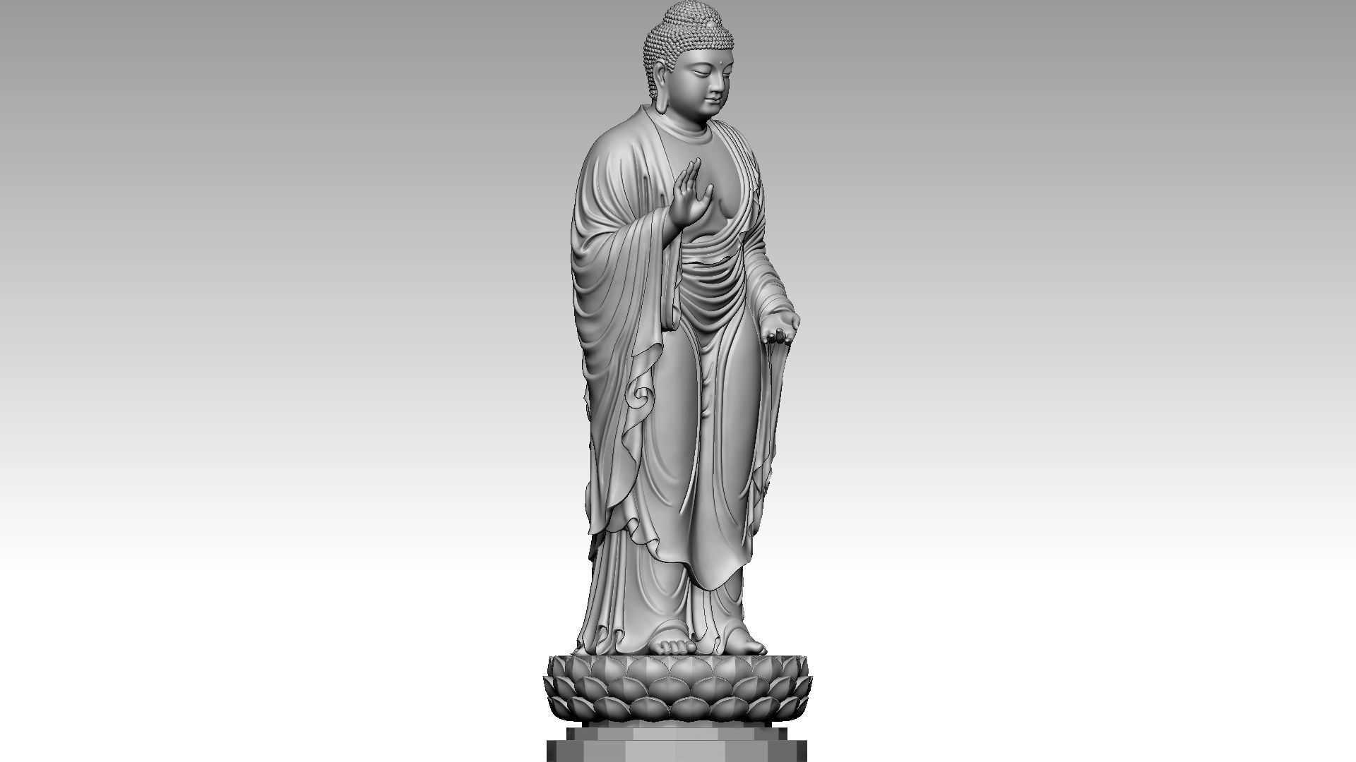 Amitabha Buddha 2 3D print model_7