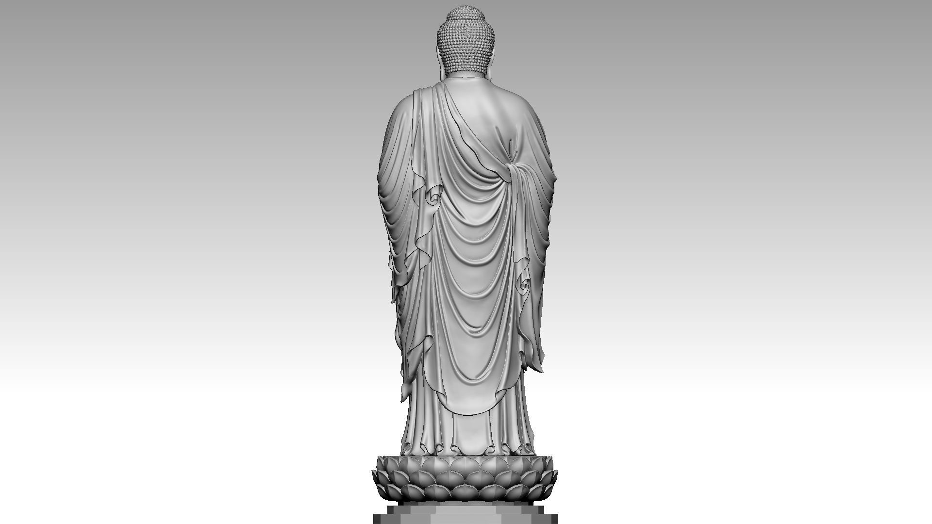 Amitabha Buddha 2 3D print model_4